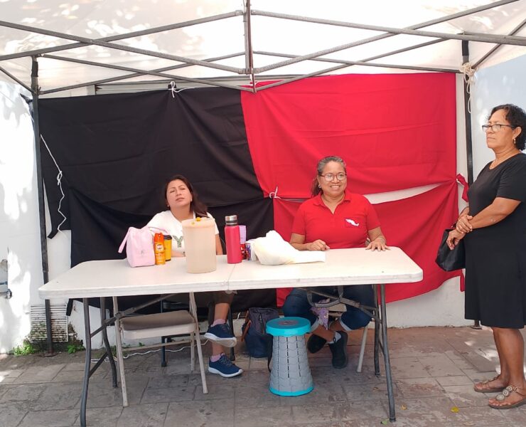 Trabajadores Monte de Piedad de Ciudad del Carmen se sumaron a la huelga nacional
