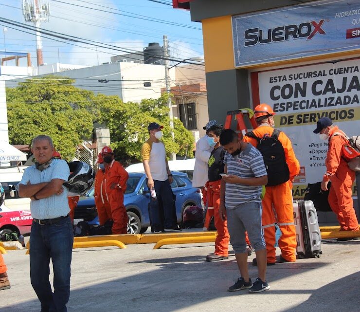 Petroleros que se quedan en tierra en temporada de frentes fríos no reciben salario