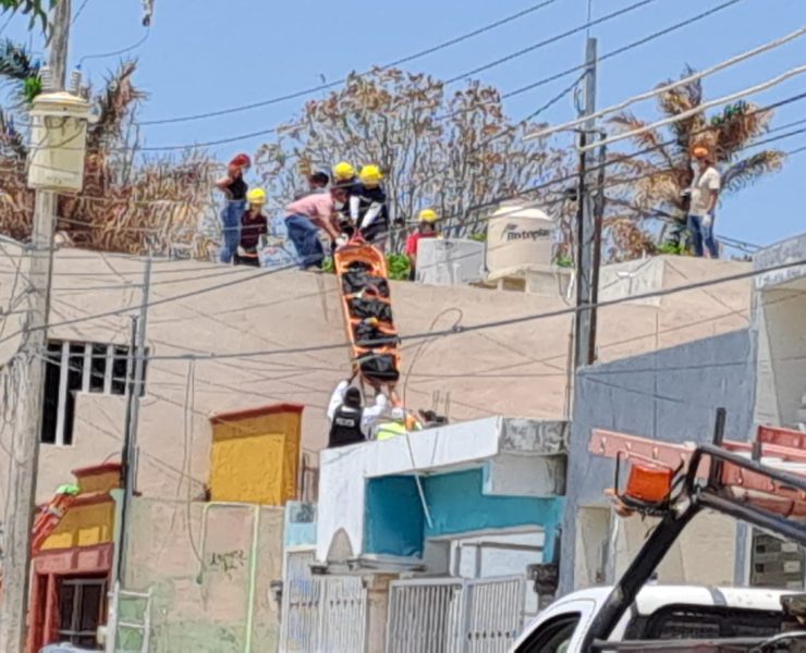 Recibió fuerte descarga