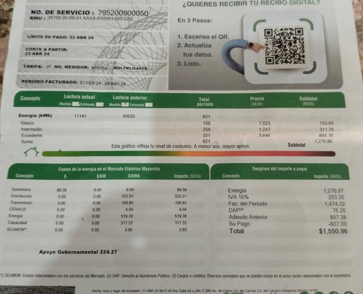 La CFE aumenta el costo de su servicio por más del 100%