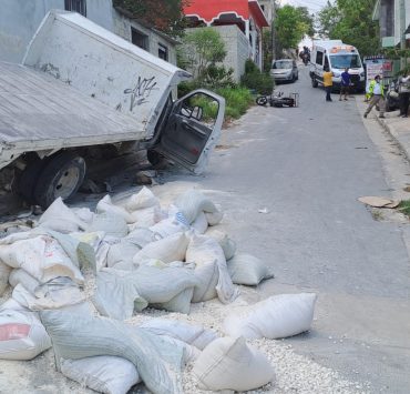 Unidad pesada casi le quita
