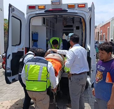Motociclista termino fracturado en Campeche