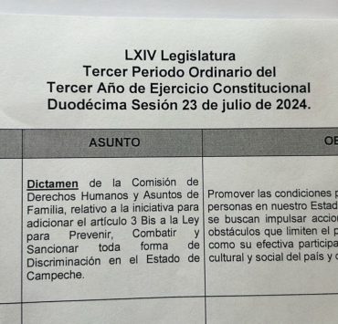 Le ponen freno a la discriminación en Campeche