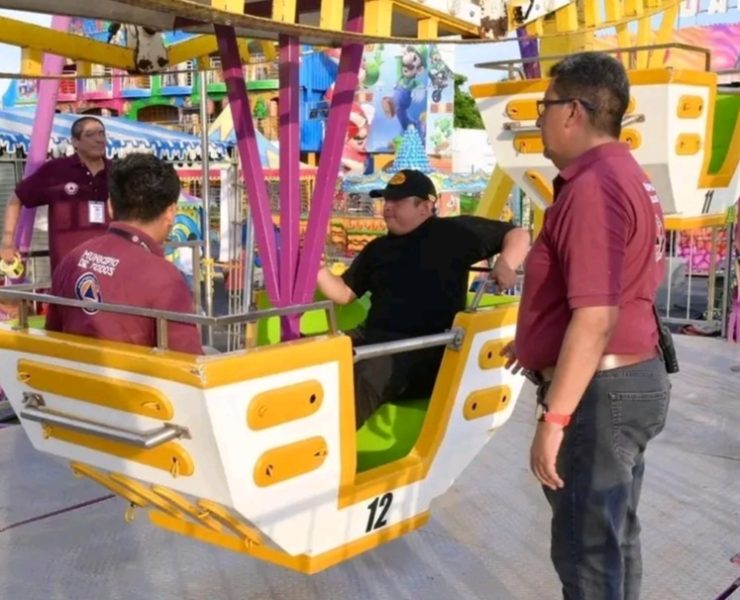 Protección Civil realizó verificaciones a los juegos mecánicos