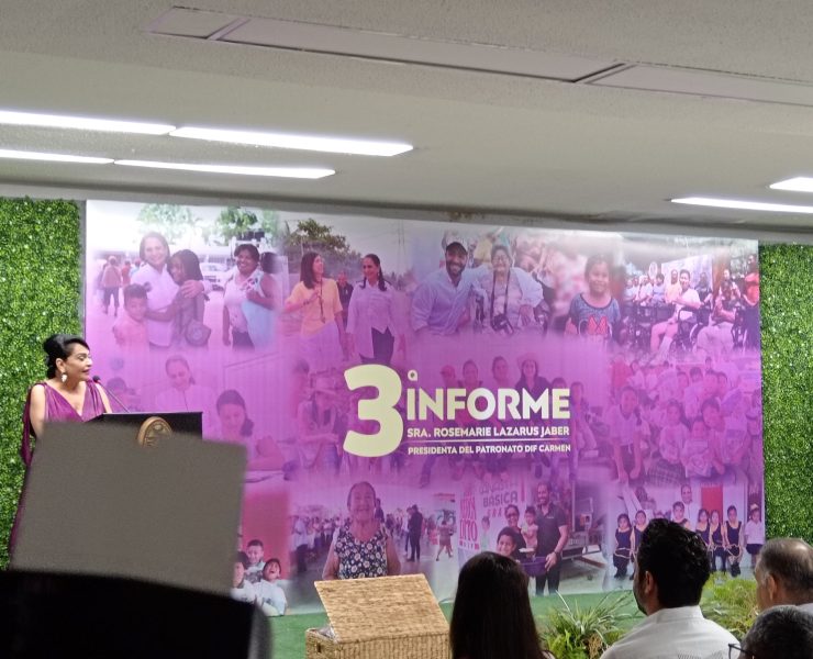 Tercer informe la Presidenta del DIF-Carmen