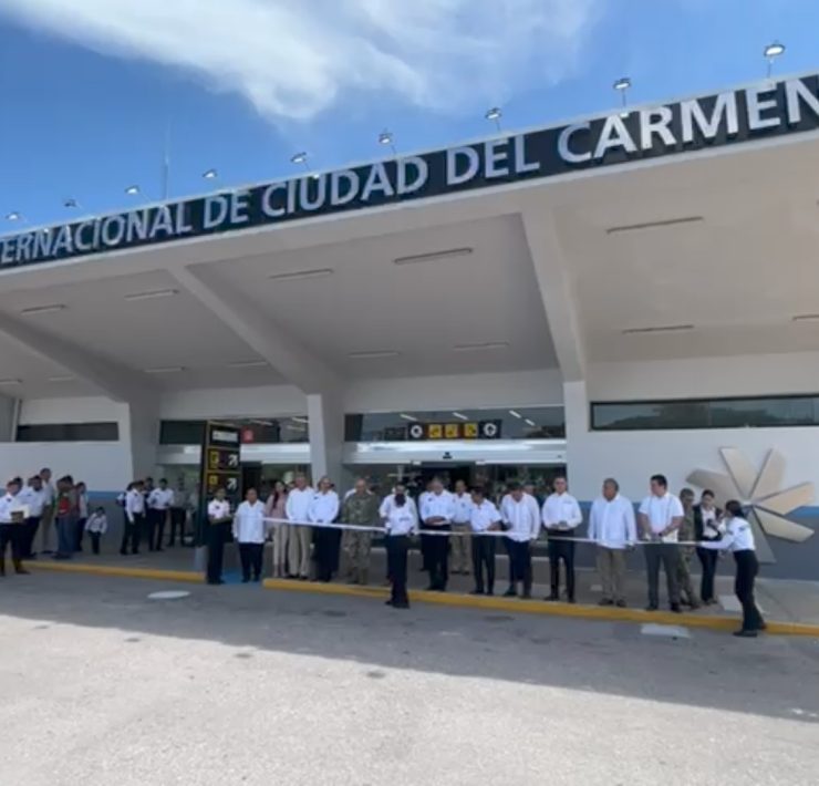 Inauguran remodelación del Aeropuerto de Ciudad del Carmen