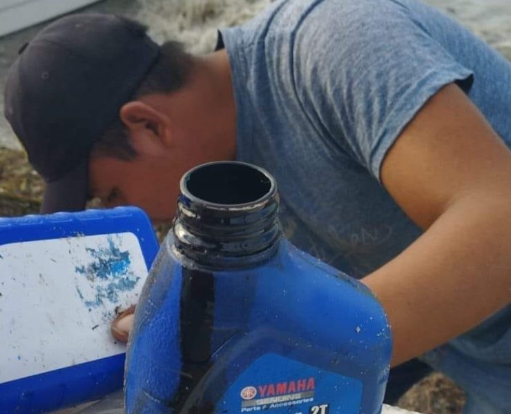 Basura plástica contamina playas de Isla Aguada