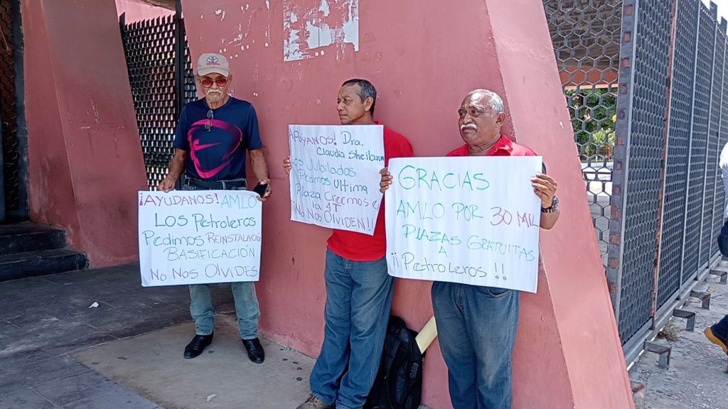 Antiguos petroleros continúan en busca jubilaciones y basificaciones