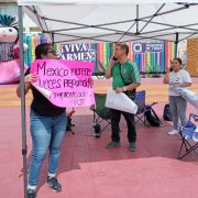 Trabajadores del Poder Judicial se manifiestan frente a Palacio Municipal