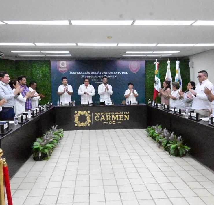 Quedó instalado el Ayuntamiento del municipio de Carmen 2024-2027