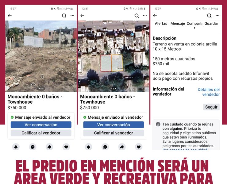 Defraudadores ofrecen en venta predio del Ayuntamiento