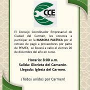 Empresarios carmelitas Marcharán mañana contra Pemex