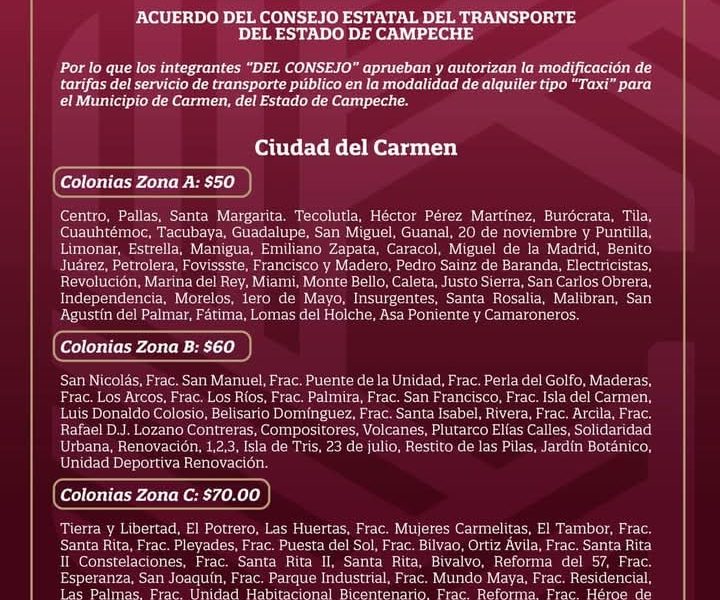 Alza en la tarifa de taxis afectará la economía de las familias