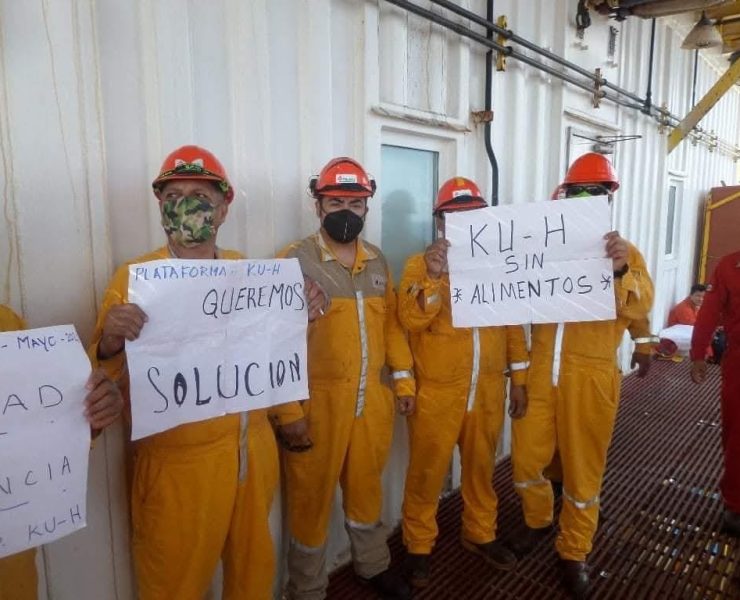Petroleros de Pol Alfa continúan en huelga de hambre