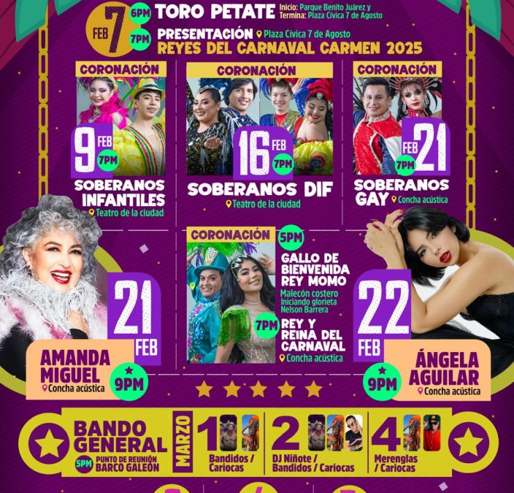 Carnaval de Carmen en su edición 2025