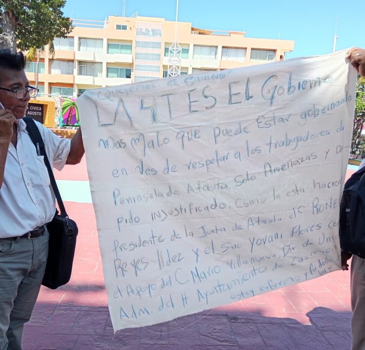 Trabajador de la Junta Municipal de Atasta pide justicia