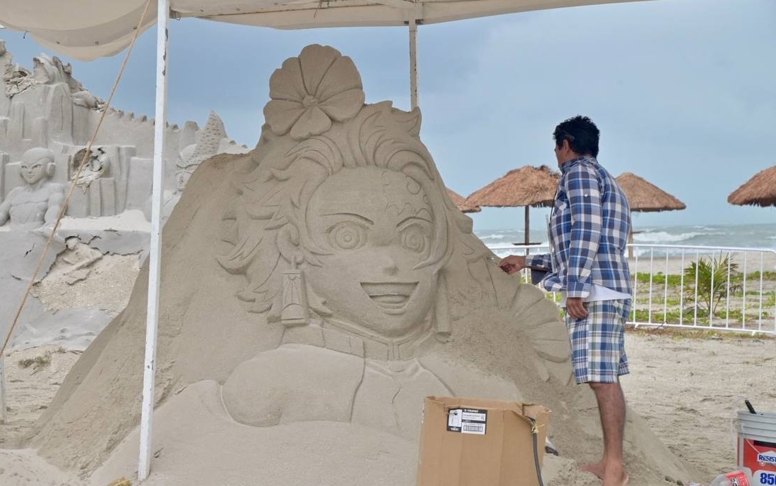 Figuras de arena dirigidas a niños y jóvenes