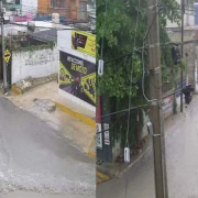 Tormentas inundan calles en Campeche