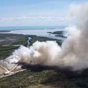 Incendio fuera de control, relleno sanitario arde en Ciudad del Carmen