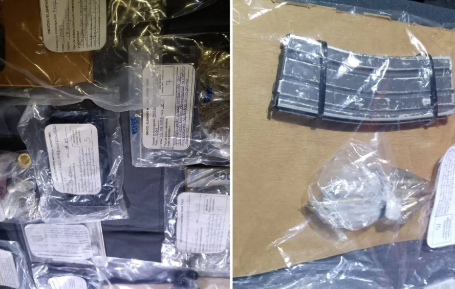 Decomiso de drogas, armas y equipo delictivo