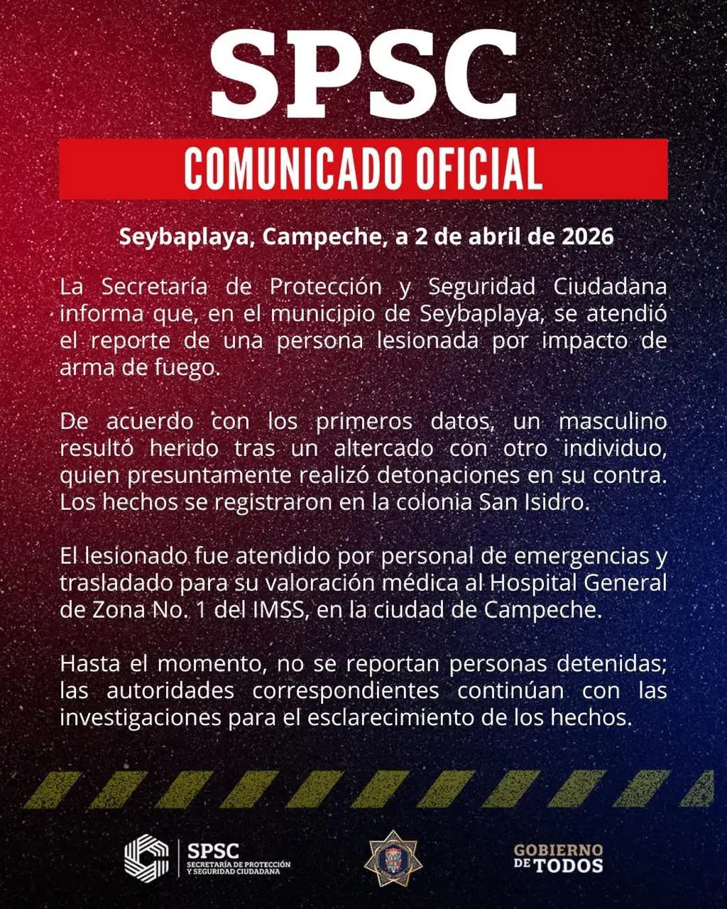 Hombre es trasladado de urgencia tras recibir disparos