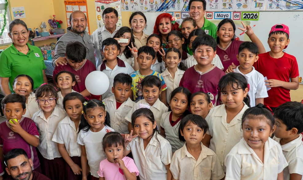Obras prioritarias en la primaria Carlos Sansores Pérez