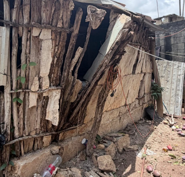 Tormenta entierra patrimonio de las familias de San Antonio Bobolá