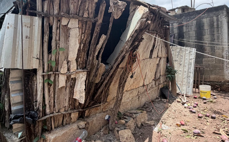 Tormenta entierra patrimonio de las familias de San Antonio Bobolá