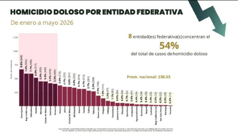 Panorama nacional de seguridad y posición del estado