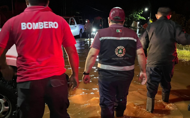 Lluvias obligan a evacuar comunidades de Campeche