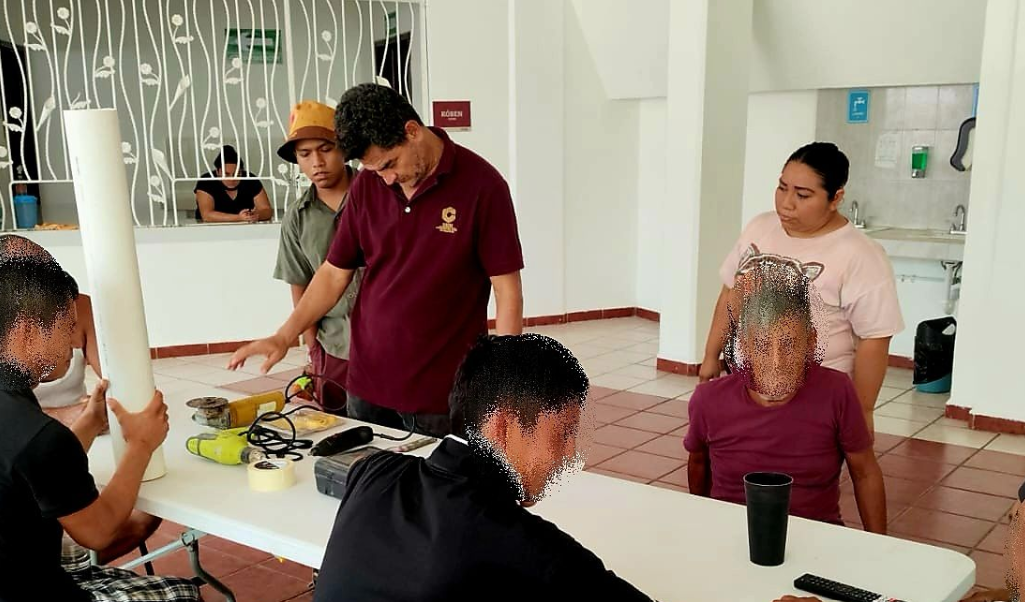 Supervisan albergue Jo'olnaj en Campeche