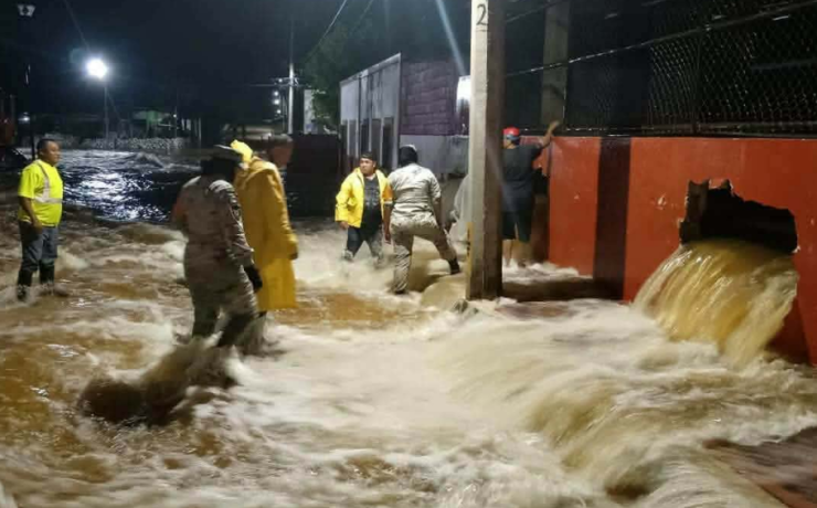 ICH-EK bajo el agua tras intensas lluvias