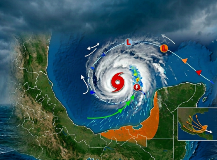¿Nace el ciclón “Arthur”? Vigilan zona de baja presión en la Bahía de Campeche