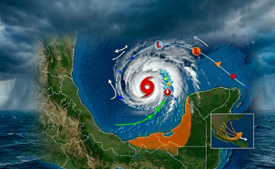 ¿Nace el ciclón “Arthur”? Vigilan zona de baja presión en la Bahía de Campeche
