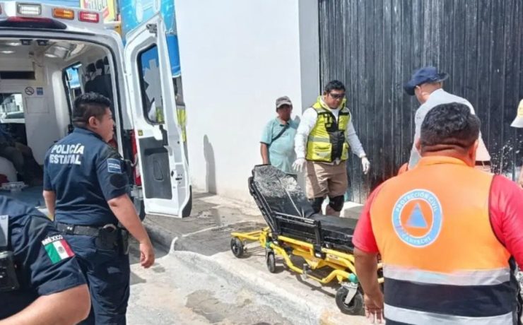Colapsa techo en obra de Plan Chac y deja tres albañiles lesionados