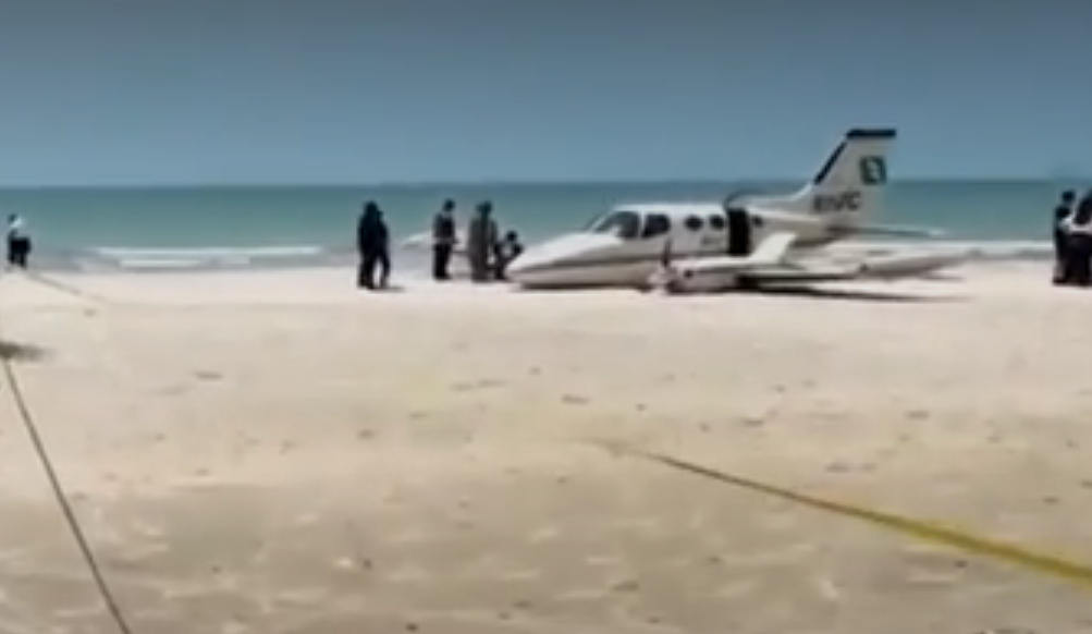 Investigación y ruta del aterrizaje forzoso de avioneta