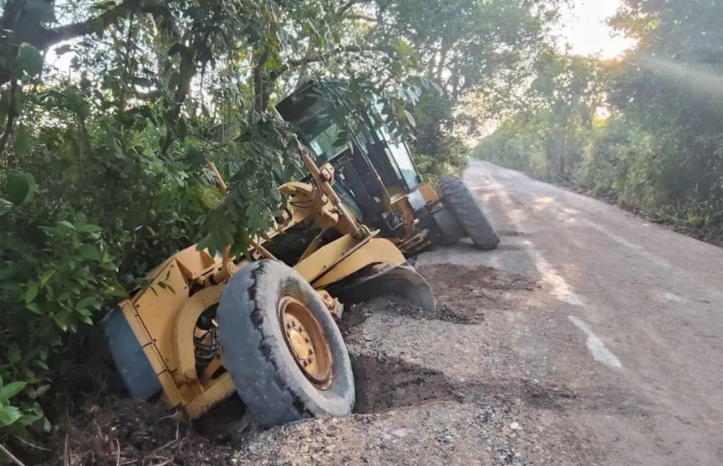 Accidente en obras de mantenimiento y riesgo en la zona
