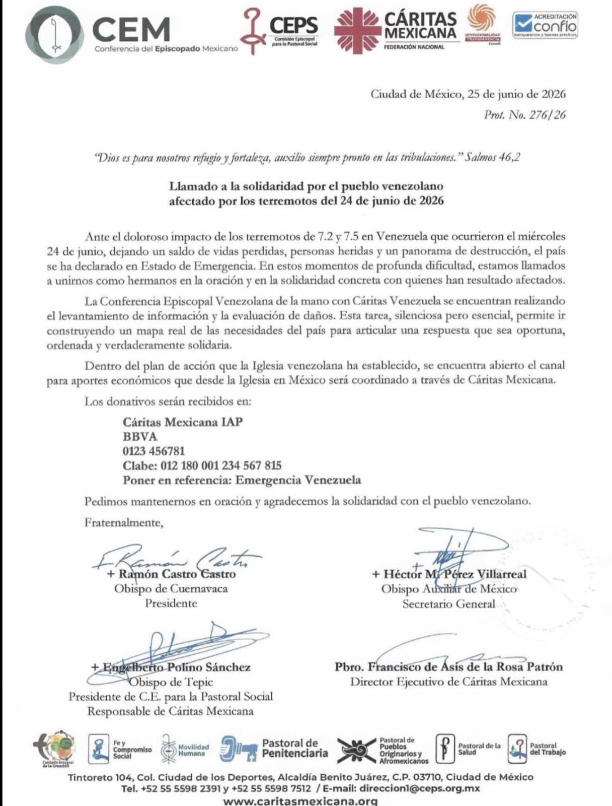 Iglesias recolectan ayuda y fortalecen la solidaridad desde las parroquias
