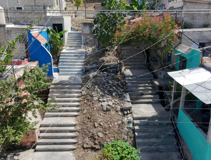 Denuncian abandono de andador de la colonia San Joaquín