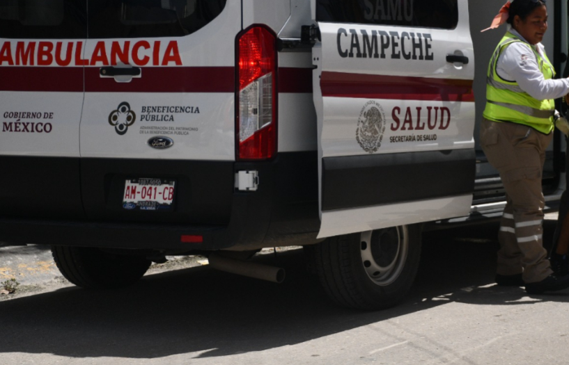 Paramédicos atendieron al motociclista