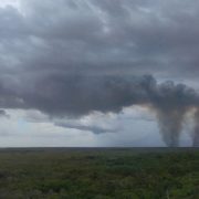 Arde el manglar de Kobén: humo invade las cercanías