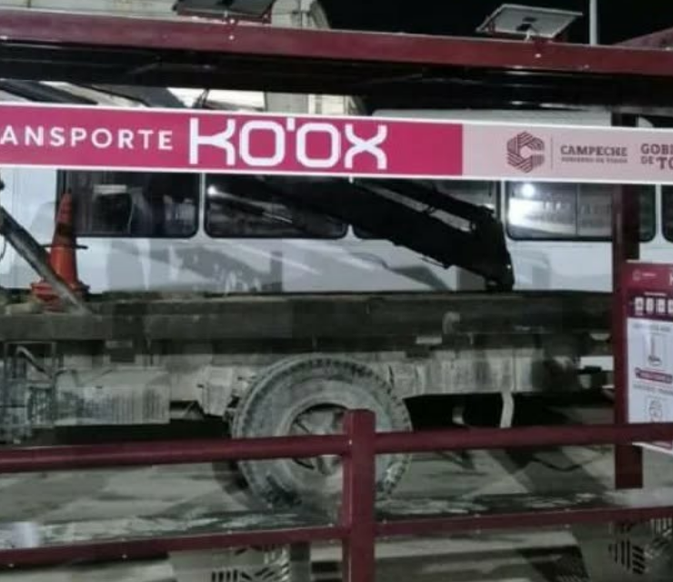 Adaptaran nuevos paraderos Ko'ox en colonias de Campeche
