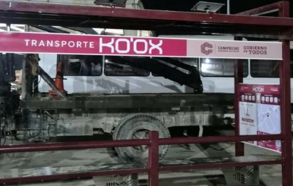 Adaptaran nuevos paraderos Ko'ox en colonias de Campeche