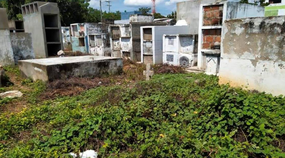 Abandono en el cementerio Siglo XXI
