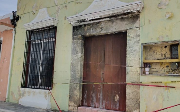 Casona del centro histórico se cae a pedazos en Campeche