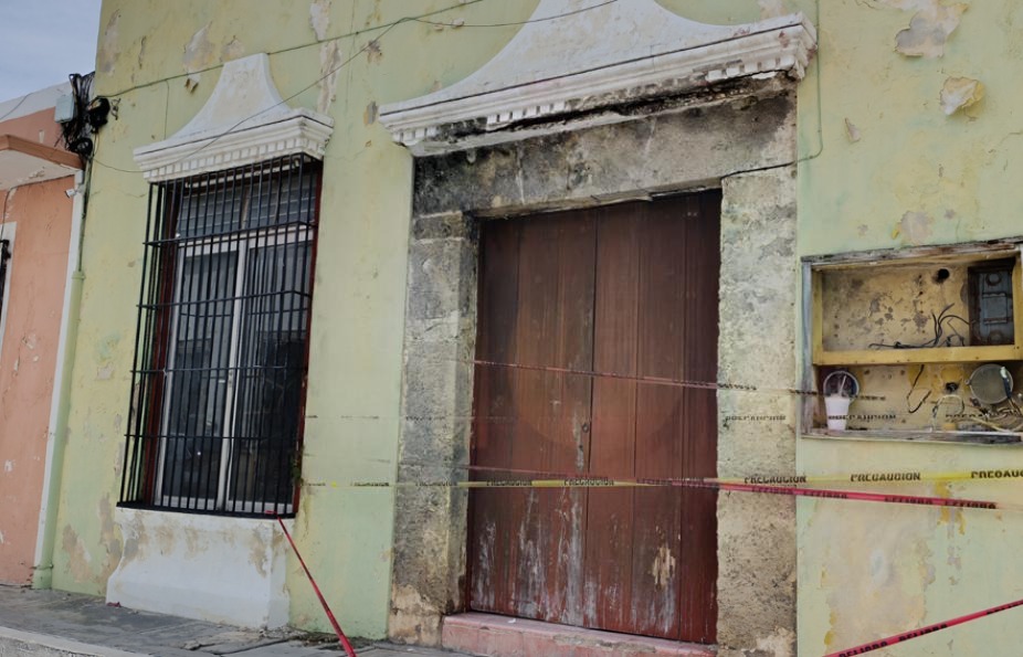 Casona del centro histórico se cae a pedazos en Campeche
