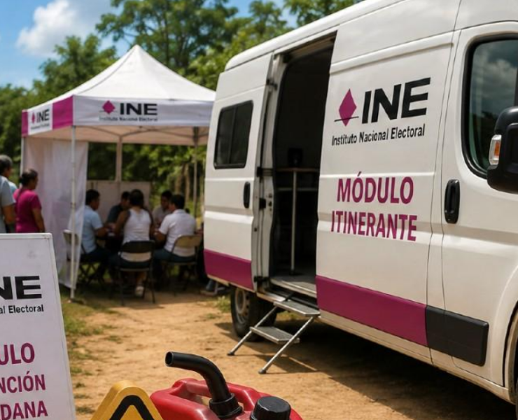 Módulos itinerantes del INE en riesgo por falta de combustible