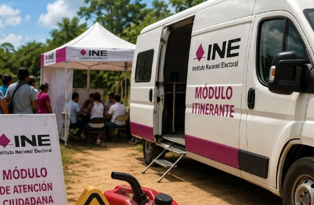Módulos itinerantes del INE en riesgo por falta de combustible