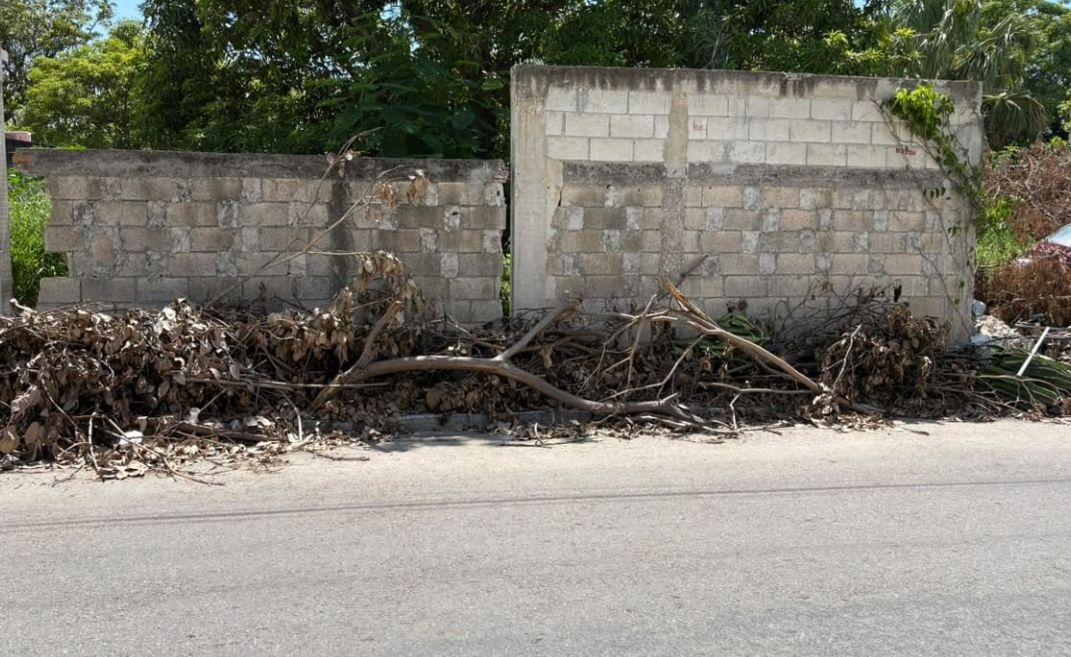 Basura en las banquetas de Campeche, un problema común