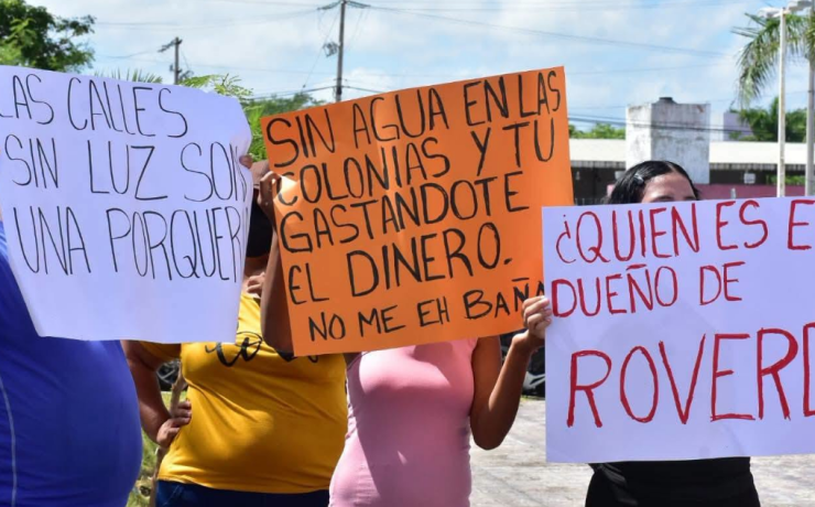 Protesta contra Biby Rabelo, los ciudadanos no están contentos